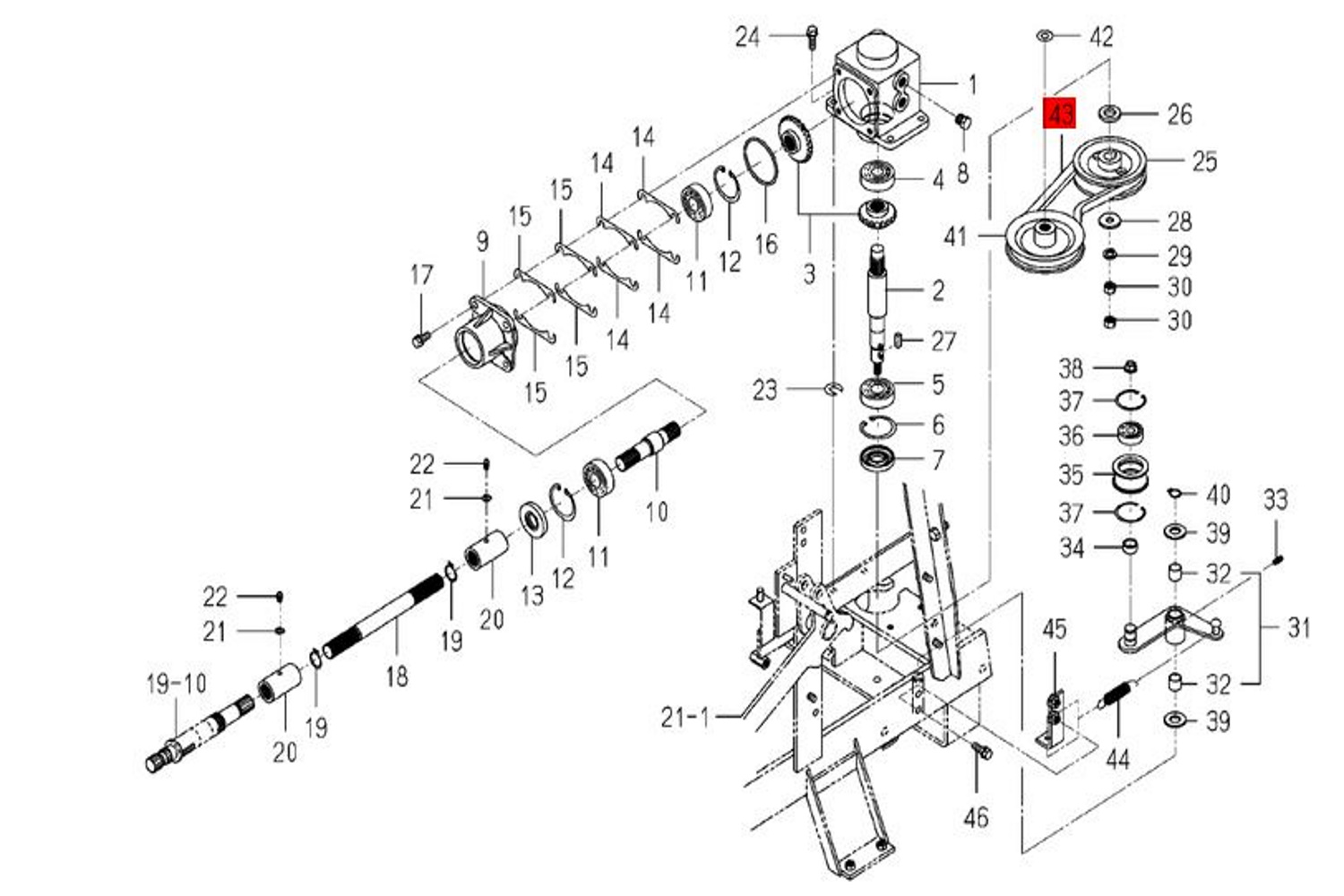 Keilriemen Antriebsriemen Winkelgetriebe Iseki | SXG 15 | 1782-122-012-00 - 2
