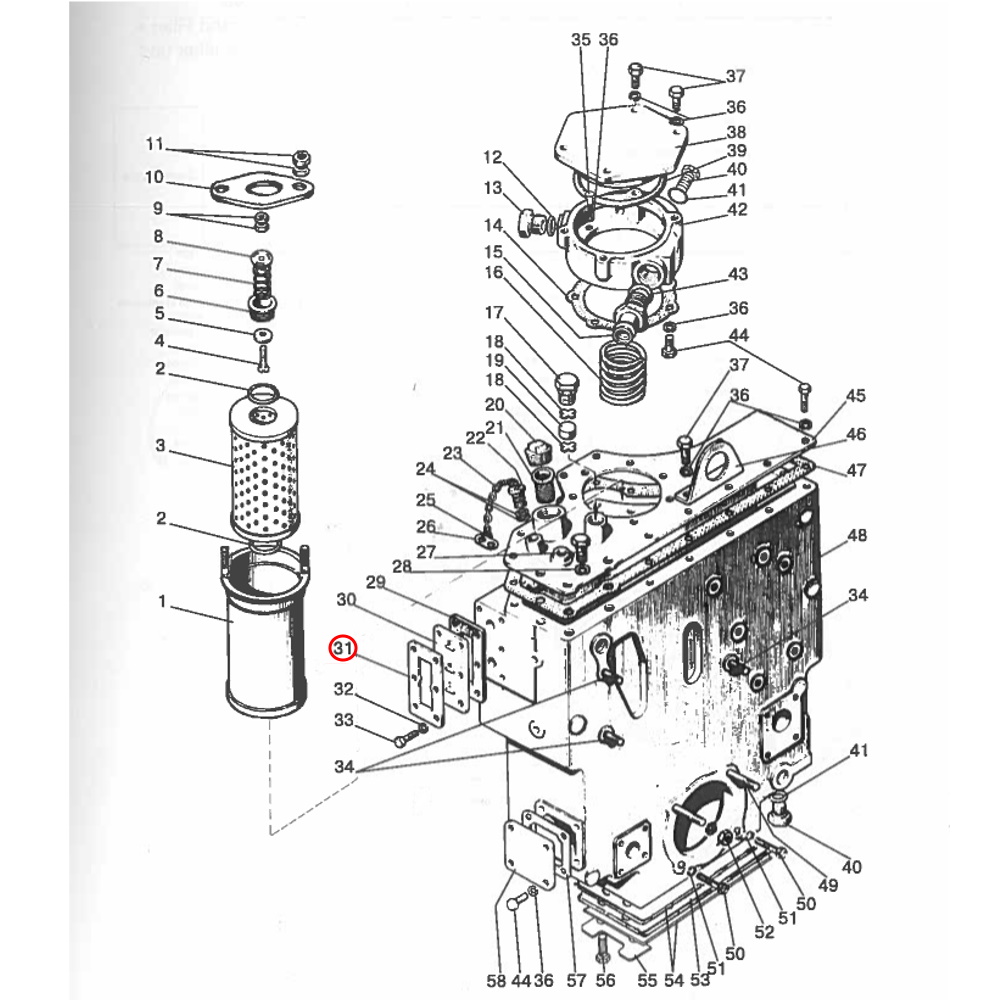 Platte Hydrauliktank Schauglas | 85-4608088 |  MTS - 2