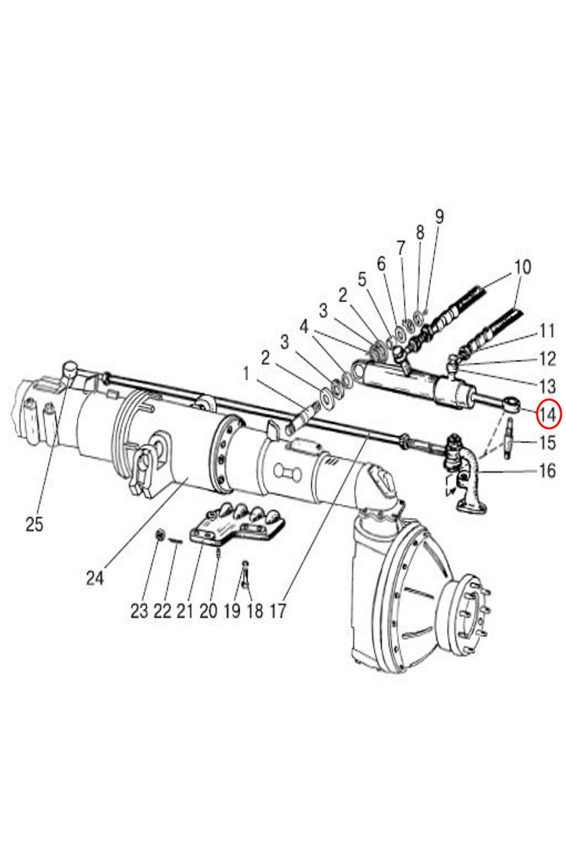 Lenkzylinder Hydraulikzylinder | C50-3405215-01 | MTS Belarus - 2