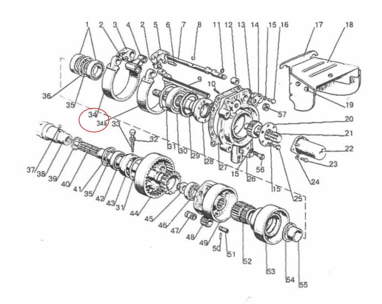 Bremsband 44mm Zapfwellengetriebe (alte Ausführung) Belarus MTS | 50-4202100 - 1
