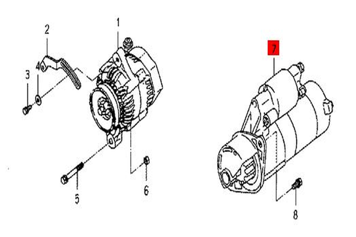 Anlasser Iseki Kleintraktoren | SXG 216, SX 216... - 6