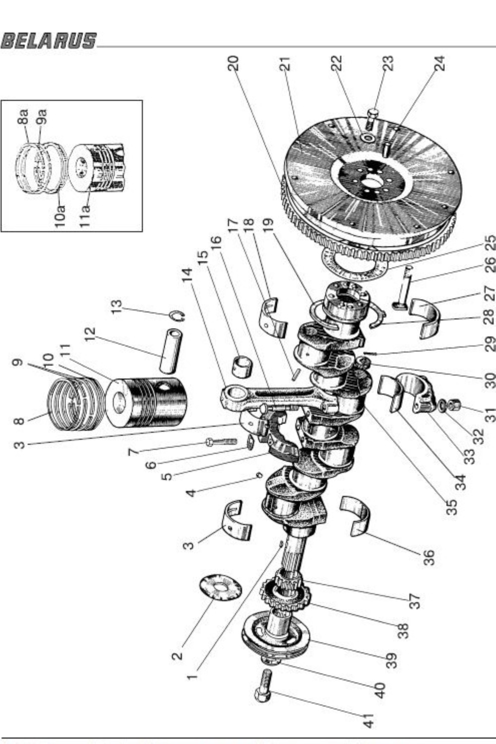 Lagerschalensatz 4. Schliff Kurbelwelle MTS Motor D243 - D245
| A23.01.81-240P4 - 2