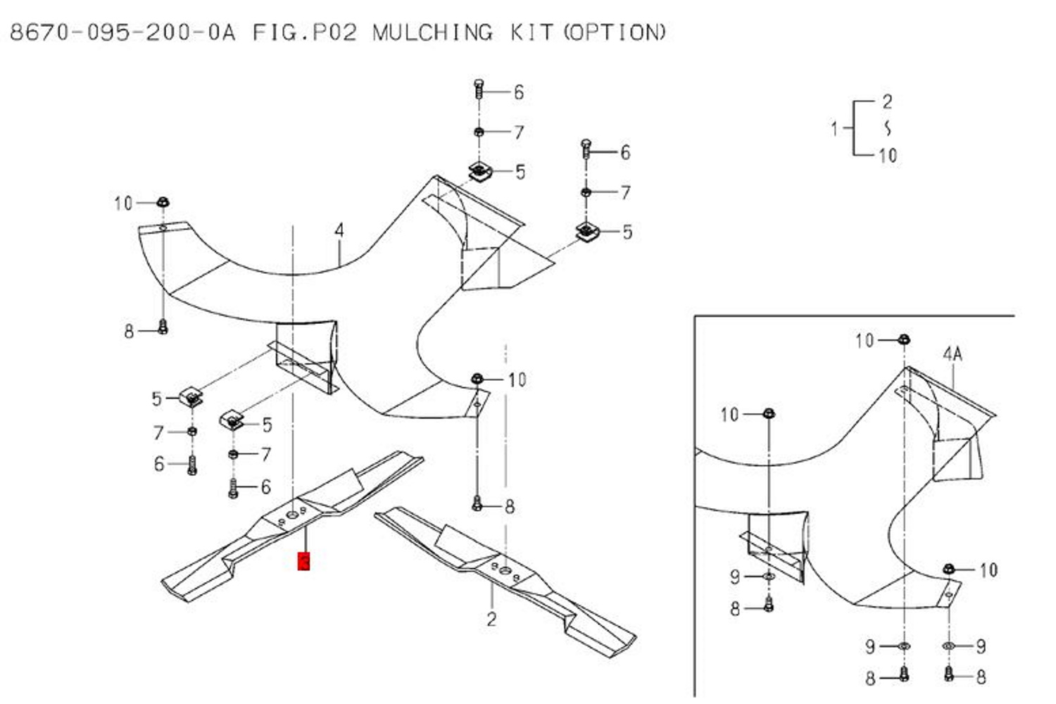 Mulchmesser Iseki Original Messer Rasentraktor | SXG 15 SXG 216 | 8670-701-002-00 - 3