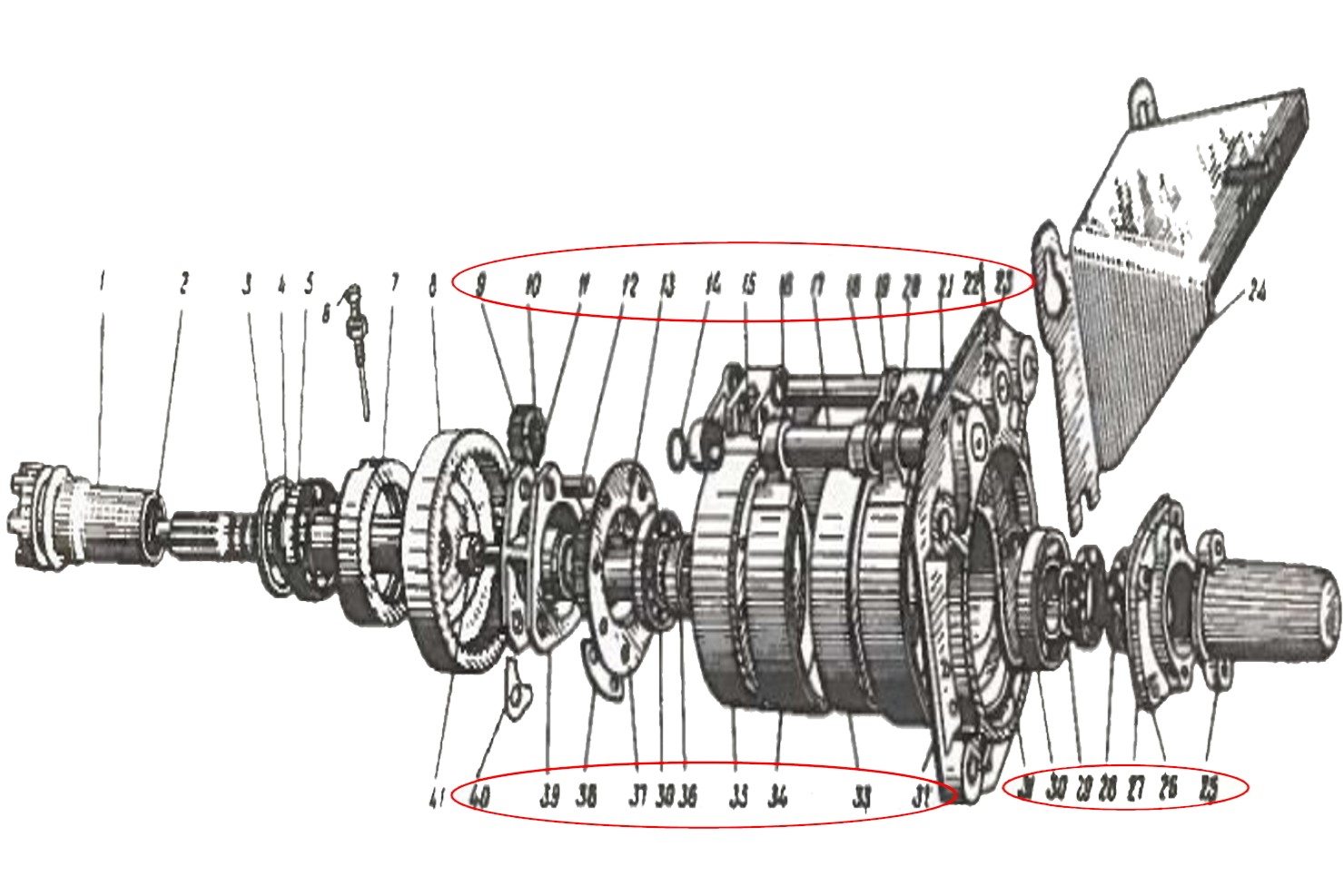 Zapfwellengetriebe Belarus MTS 50 / 52 Zapfwelle | 50-4202010 - 2