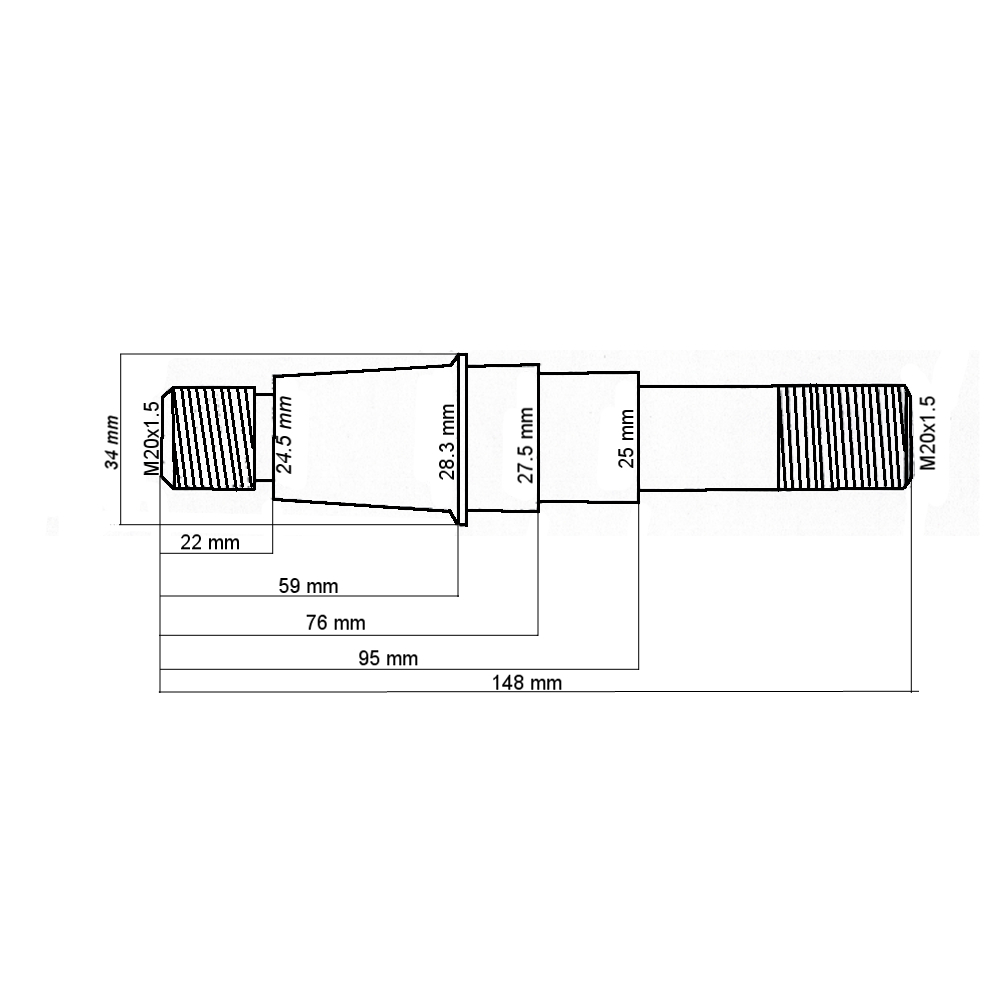 Bolzen für Lenkzylinder | F80-3405111 | MTS 900 Belarus Vorderachse - 2