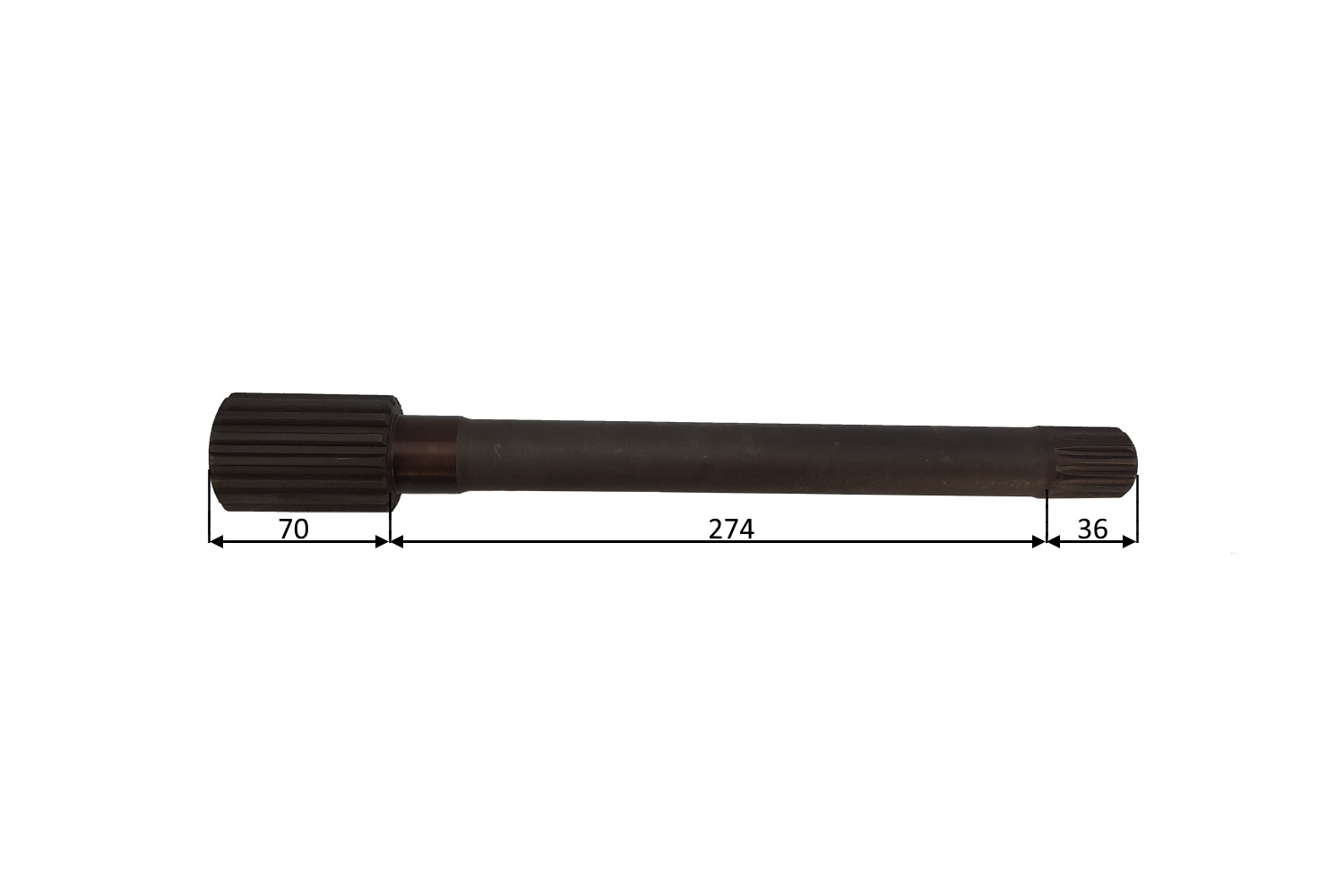 Handbremswelle  MTS 380 mm lg. Original | 70-3504055-01 - 1