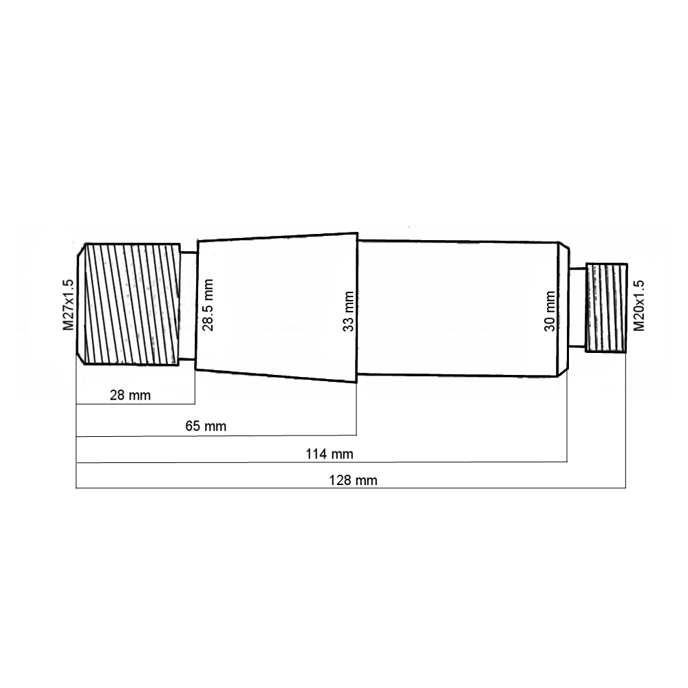Bolzen Lenkzylinder mit Faustachsen | 102-3405112-01 | MTS Belarus - 2