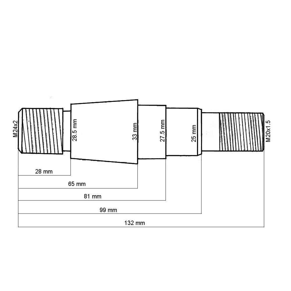 Bolzen Lenkzylinder mit Portalachse  | 102-3405103 | MTS Belarus - 2