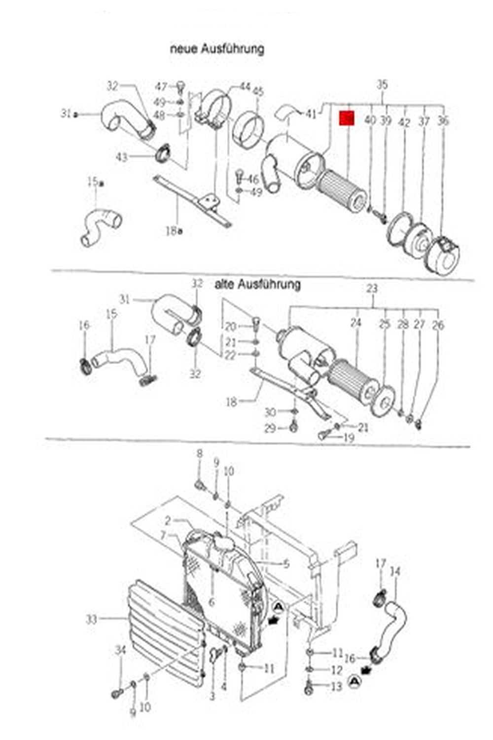 Luftfilter universal | verschiedene Kleintraktormodelle - 3