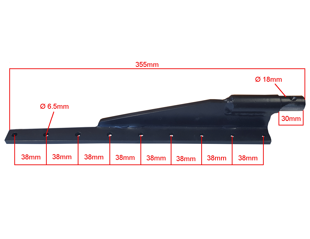 Messerkopf unten für 1,90m und 2,25m Doppelmesser-Mähbalken | FPM Ersatzteil Mähwerk - 2