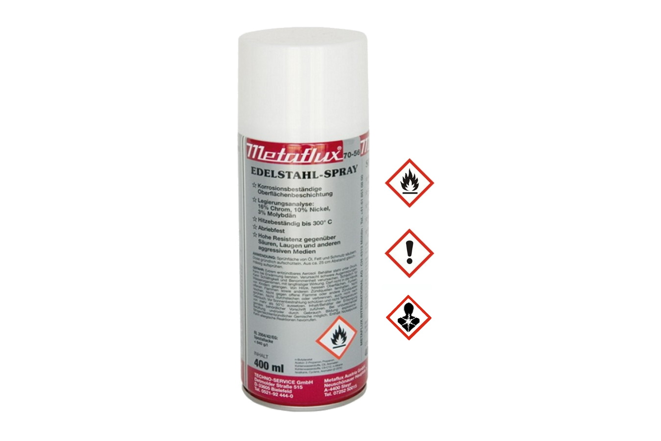 Edelstahl-Spray 400ml Metaflux | 70-5600 - 1