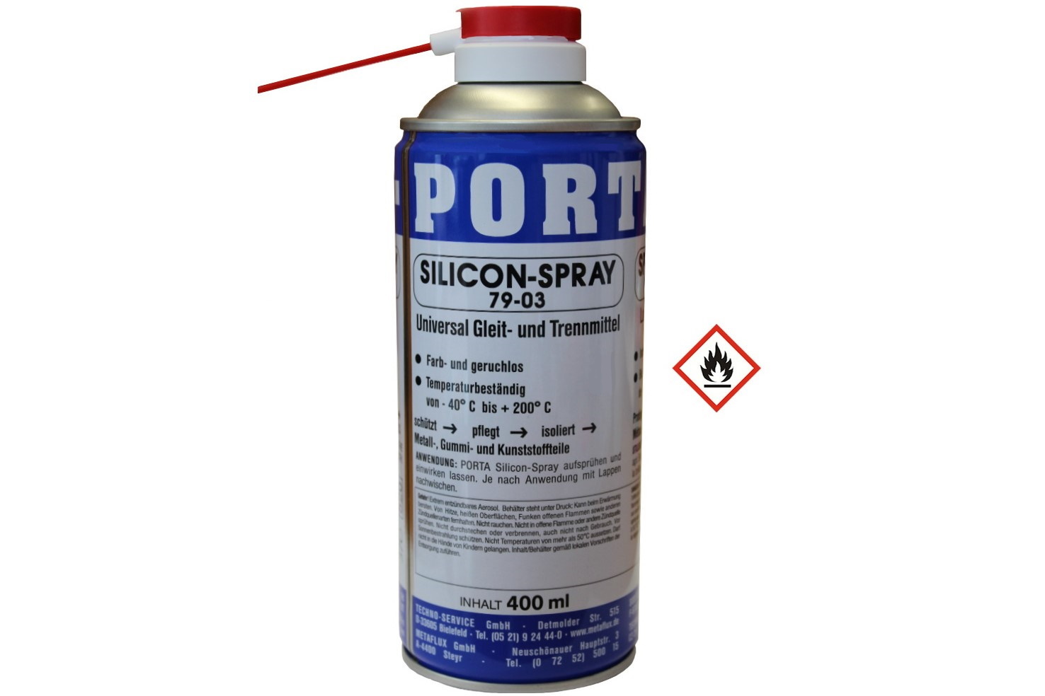 Silikon-Spray 400ml Metaflux Porta | 79-0300