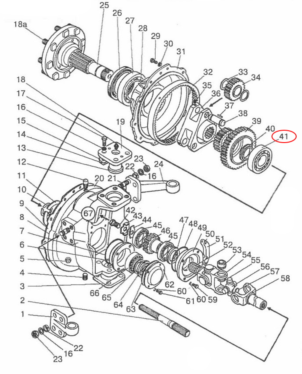 Pendellager Endgetriebe Vorderachse MTS Belarus | 53609 - 2