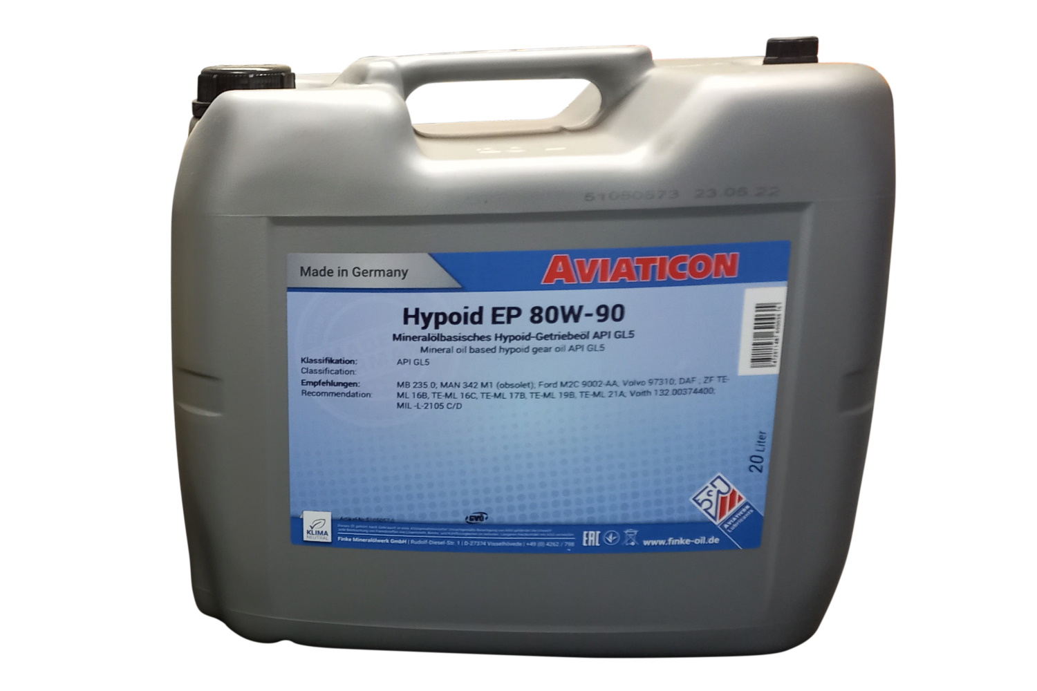 Getriebeöl Aviaticon Hypoid EP | 80W-90GL-20L