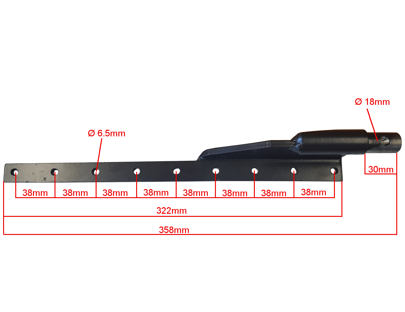 Messerkopf unten für Doppelmessermähbalken 1,25m und 1,70m | FPM Ersatzteil Mähwerk - 3