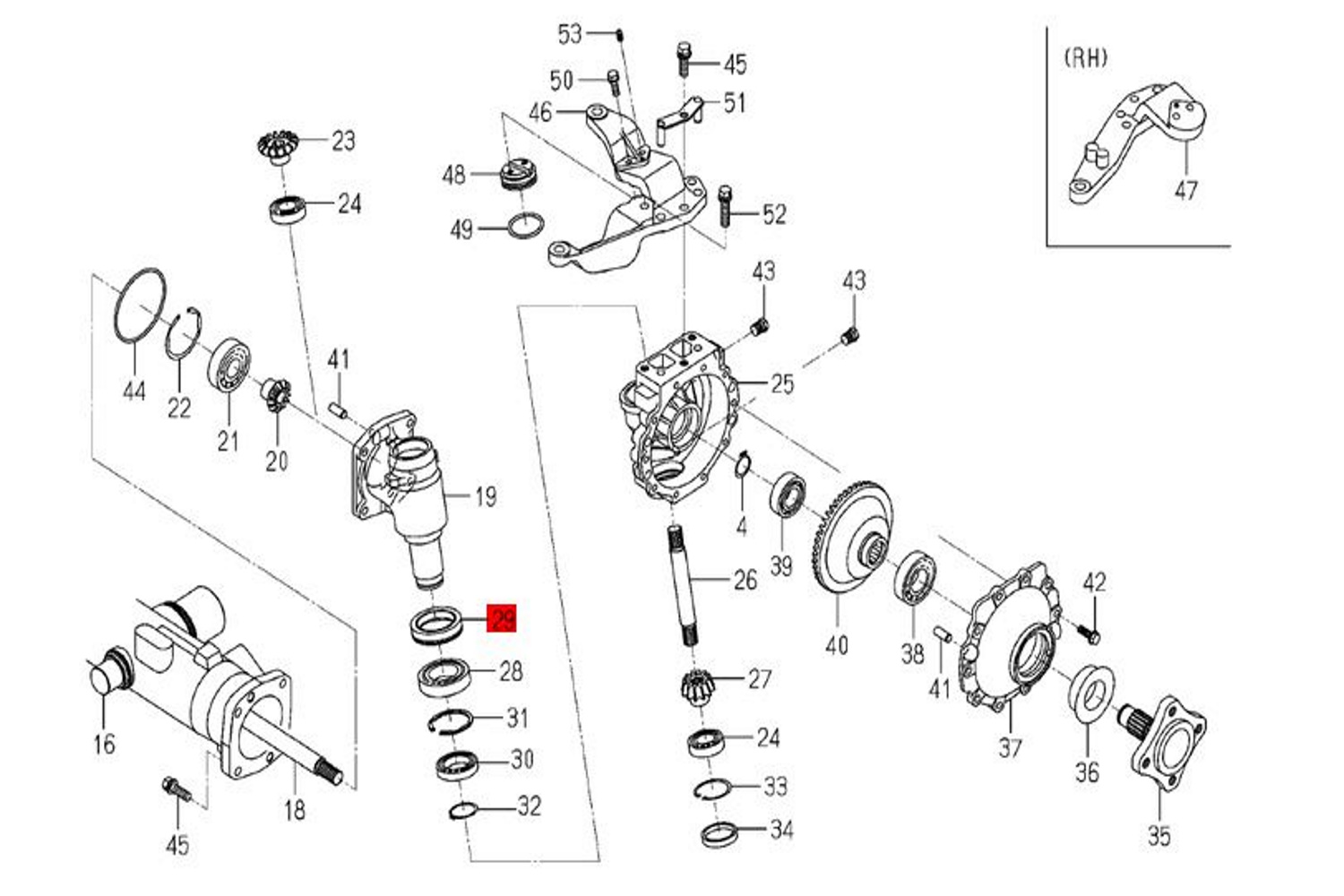 Simmering Wellendichtring Iseki Traktor Rasentraktor Vorderachse Original | 1685-434-001-00 - 2
