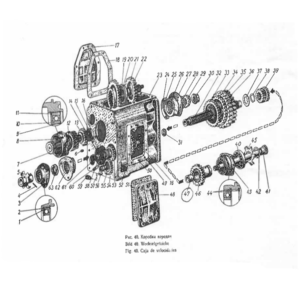 Nadellager Getriebe Getriebewelle MTS Belarus 50 | 943/50 - 2