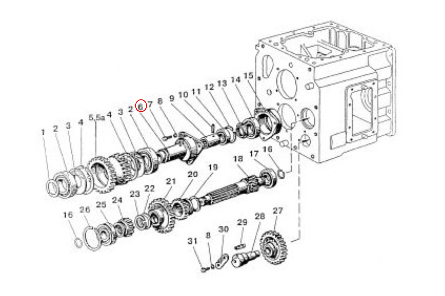 Lagersitz MTS Schaltgetriebe | 70-1701186 - 5