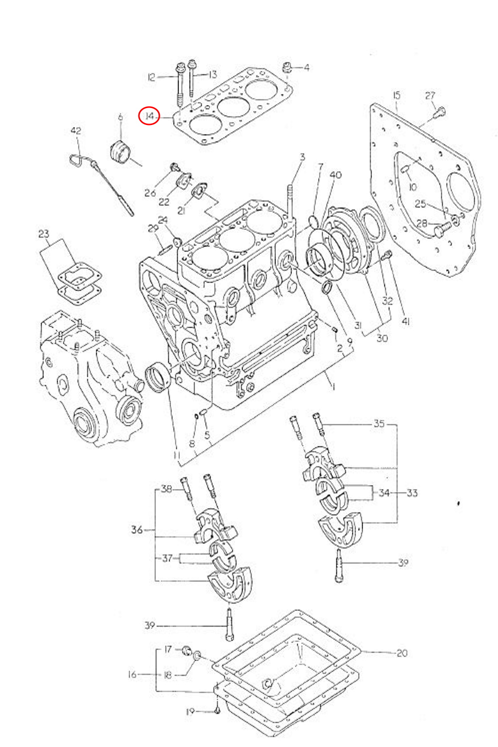 Zylinderkopfdichtung Yanmar Kleintraktoren | YM 1802, 1820, 2002, YMG 1800, 2000 - 2