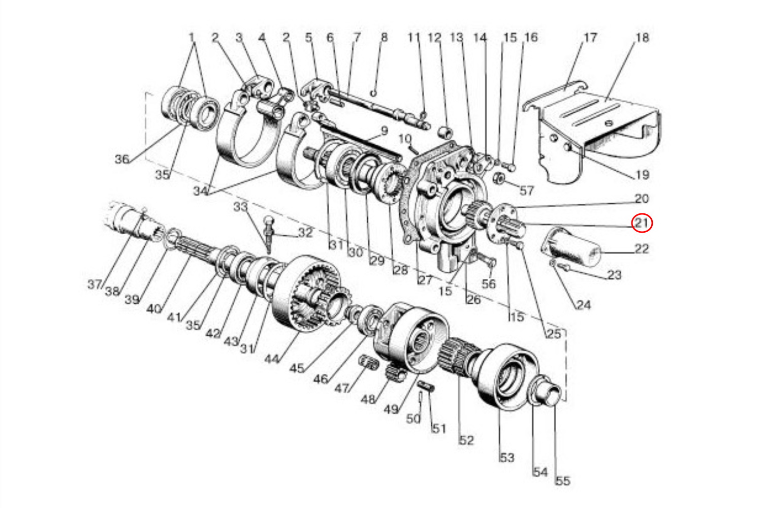 Zapfwellenstummel für Zapfwellengetriebe neue Ausführung | 80-4202019B01 MTS Belarus - 2