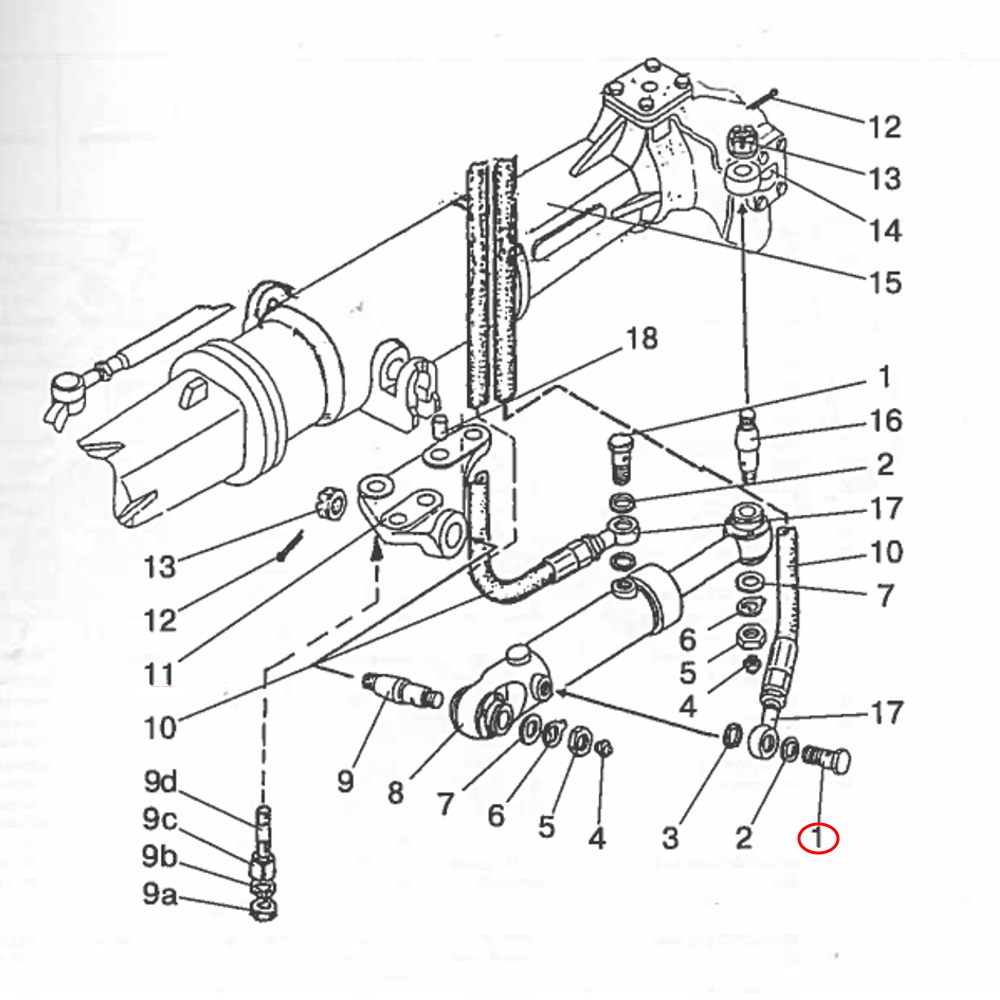 Hohlschraube Original MTS Lenkzylinder | F80-3407201 - 4